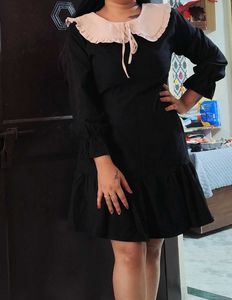 Cute Ruffle Collar Dress