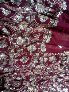 Heavy Work Brown Saree😍😍