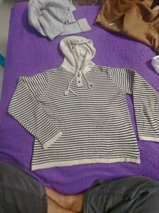 Striped Hoodie Sweater