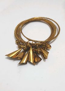 Golden Charm Bangles