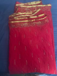 Elegant Red Saree