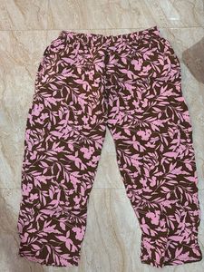 Floral Print Casual Pants