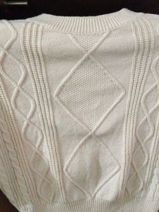 Elegant Cream Knit Sweater