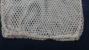 White Fishnet Top mesh crochet crop to