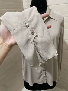 Old Money Patrizia Pepe Imported Beige  Shirt