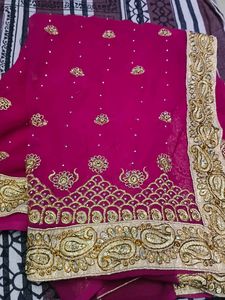 Heavy Work Saree Excellent Condition