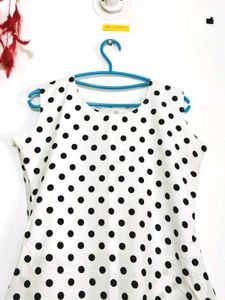 Polka Dot Sleeveless Top