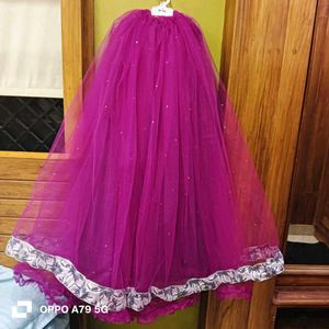 Purple Tulle Skirt