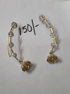 Gold Diamond Earrings