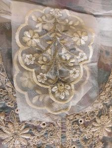 Fully Embroidered Partywear Unstitched Suit