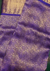 Elegant Purple Silk Saree
