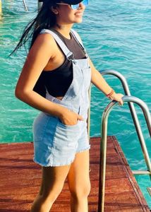 Blue Shorts Dungaree