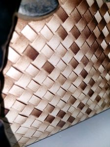 Fashion Checker Print Handbag Women Office Casual Party Tote Bag - Brown