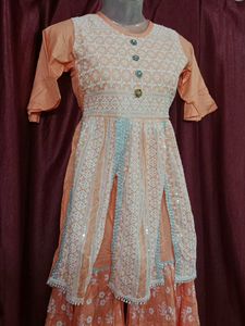 New Kids Nyera Cut Plazo Set