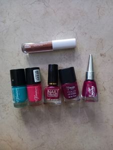 Just Herbs Lipstick And Nail Polish Combo