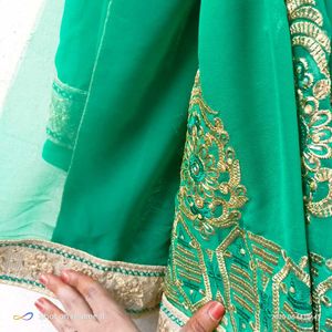 Emerald Green Embroidered Ethnic Top