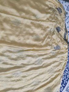Beige Colour Embroided Saree
