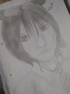 Realistic Japanese Girl Sketch
