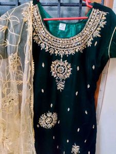 Beautiful New Patiyala Velvet Dress