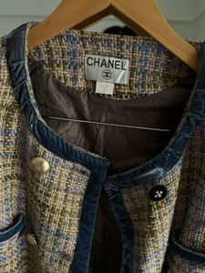 CHANEL Woven Tweed Jacket Shift Dress