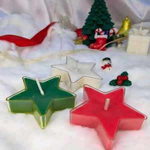 6 pcs Christmas tea light candles