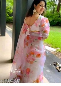 Floral Print Saree