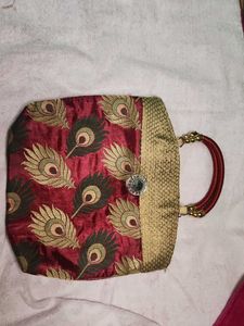 Peacock Feather Handbag