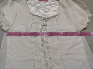 Japanese Brand Ank Rouge White Top For Girls