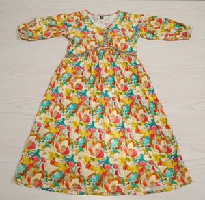 Floral Print Long Frock