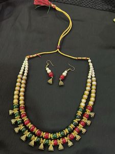Beaded Necklace &amp; Earring Set