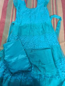 Sea Green Anarkali Suit Set