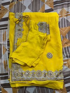 Wedding Saree With Blouse