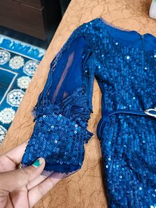 Party Wear One Piece Shimmer Dress Size 9-12