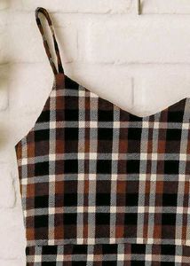 Plaid Crop Top