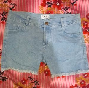 Light Wash Denim Shorts