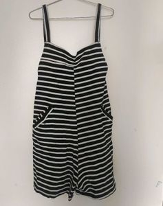 Striped Pocket Romper