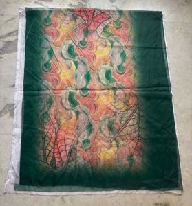Vibrant Abstract Swirls and Web Pattern Dupatta