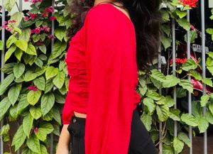 Red Polka Dot Crop Top