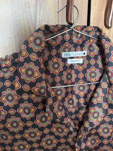 Zara Patterned Shirt - Size S