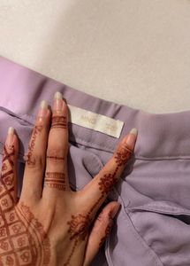 Lavender Straight Pants