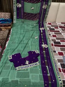 Elegant Embroidered saree