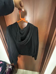 Black Zip-Up Hoodie