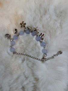 Lavender Charming Beaded Bracelet