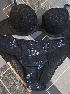 combo Of Four laces imported fabric bra n panty