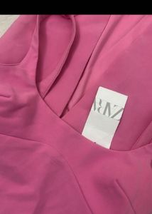 ZARA PINK DRESS 💗🎀👙🩷🧞‍♀️👛🦩🩰🎟️