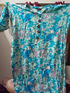 Blue Printed Kurti