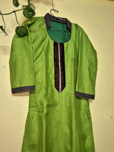 Designed Green Kurta