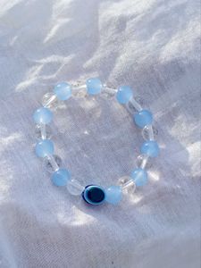 New Handmade Set Of 5 Evil Eye Bead Bracelets