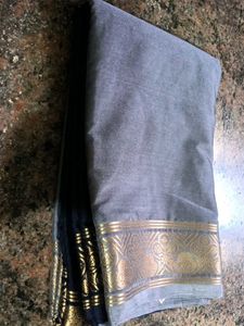 Elegant Grey Saree