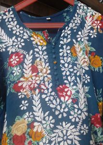 Chikankari Mul Kurti